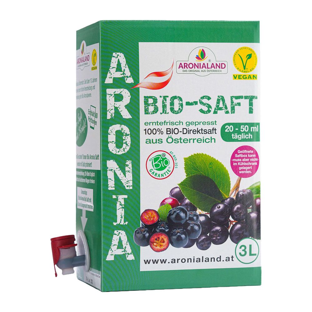 ARONIALAND Bio Aronia Direktsaft in der Box