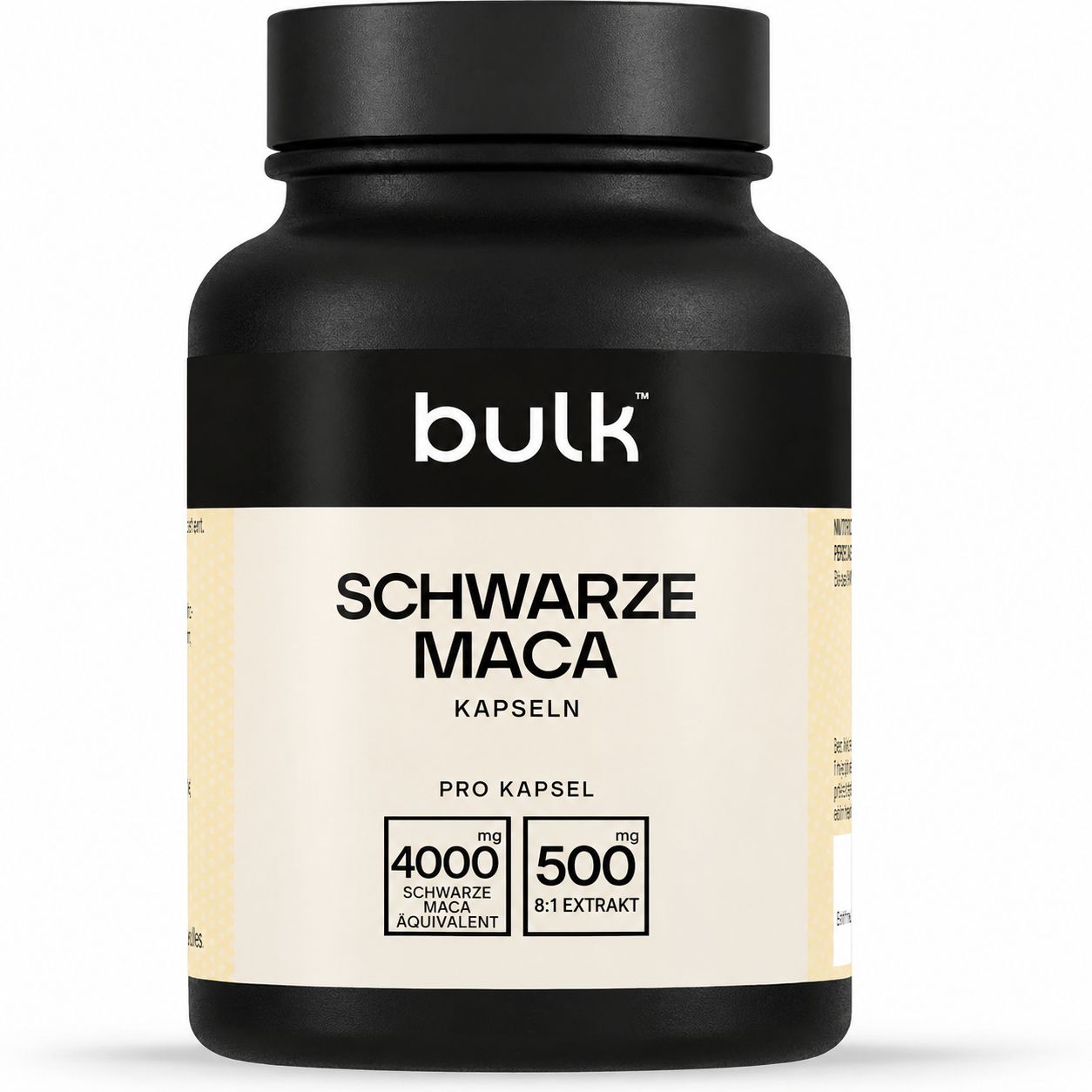 Schwarze Maca Kapseln 4000mg, 90 Stück.