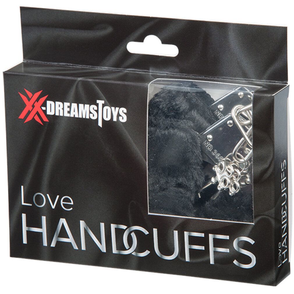 xx-dreamstoys Liebes-Handschellen m. Plüsch schwarz