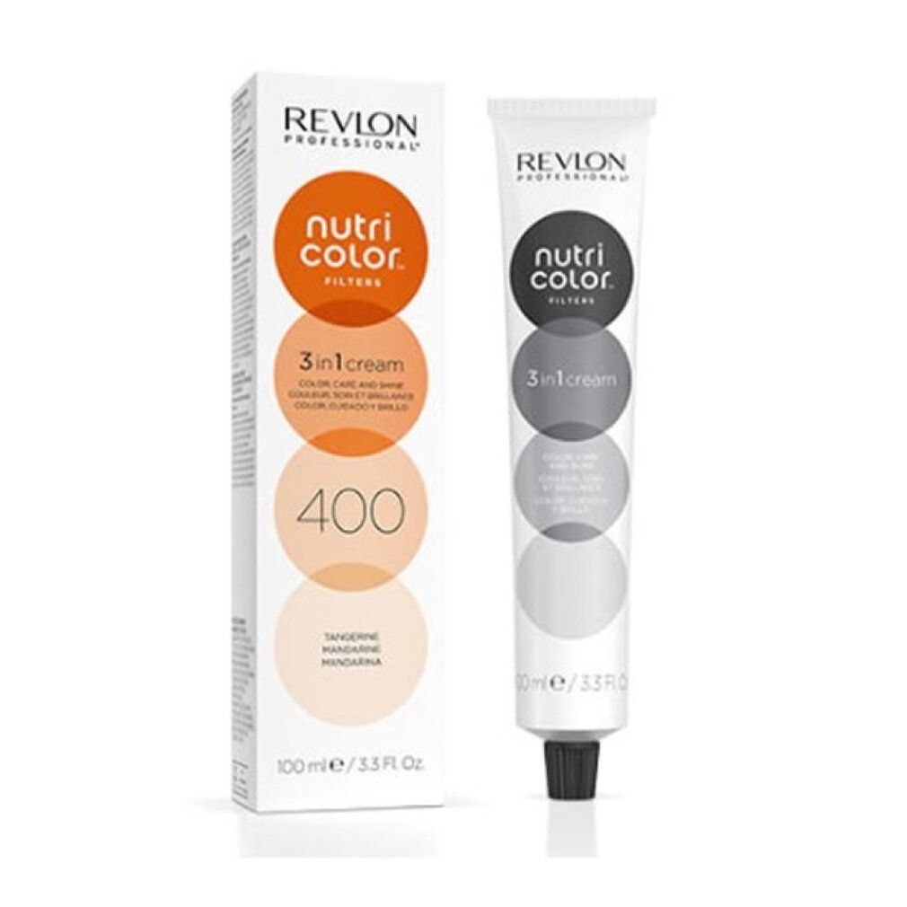 Revlon Nutri Color Filters 400, 100ml Tube und Kartonverpackung.