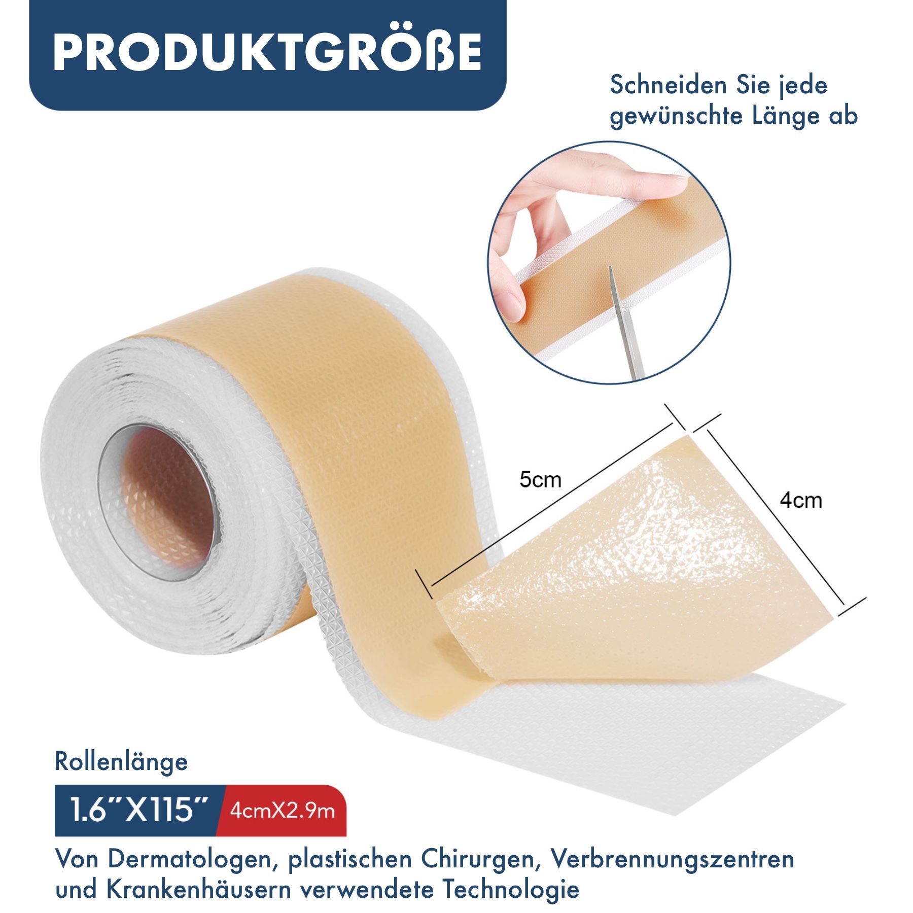 P-Beauty Silikonpflaster Narbenpflaster Wundpflaster