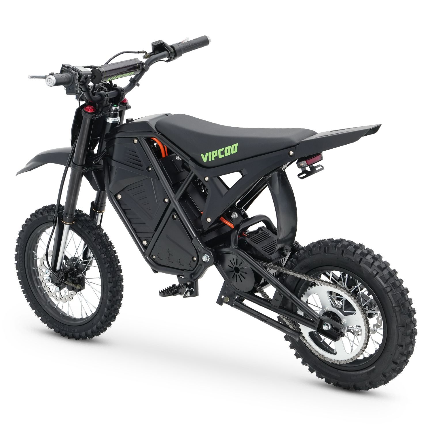VIPCOO H3 Elektrisches Dirtbike, 48 V 23 Ah, 14"/12" Offroad-Luftreifen