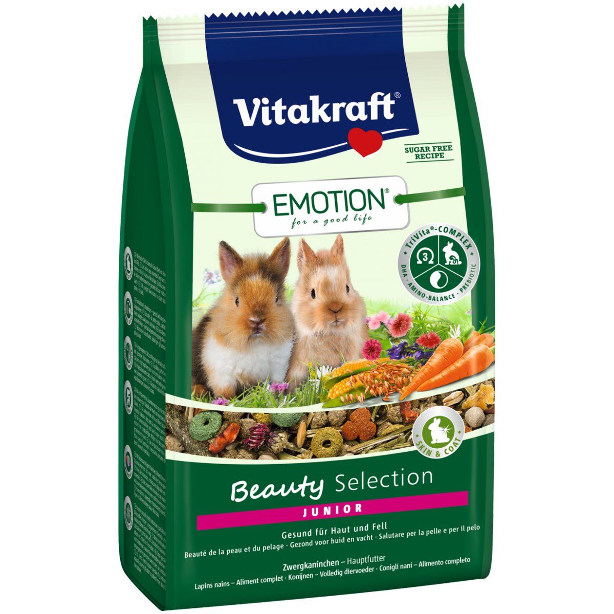 Vitakraft Emotion Beauty Junior, Futter für Zwergkaninchen