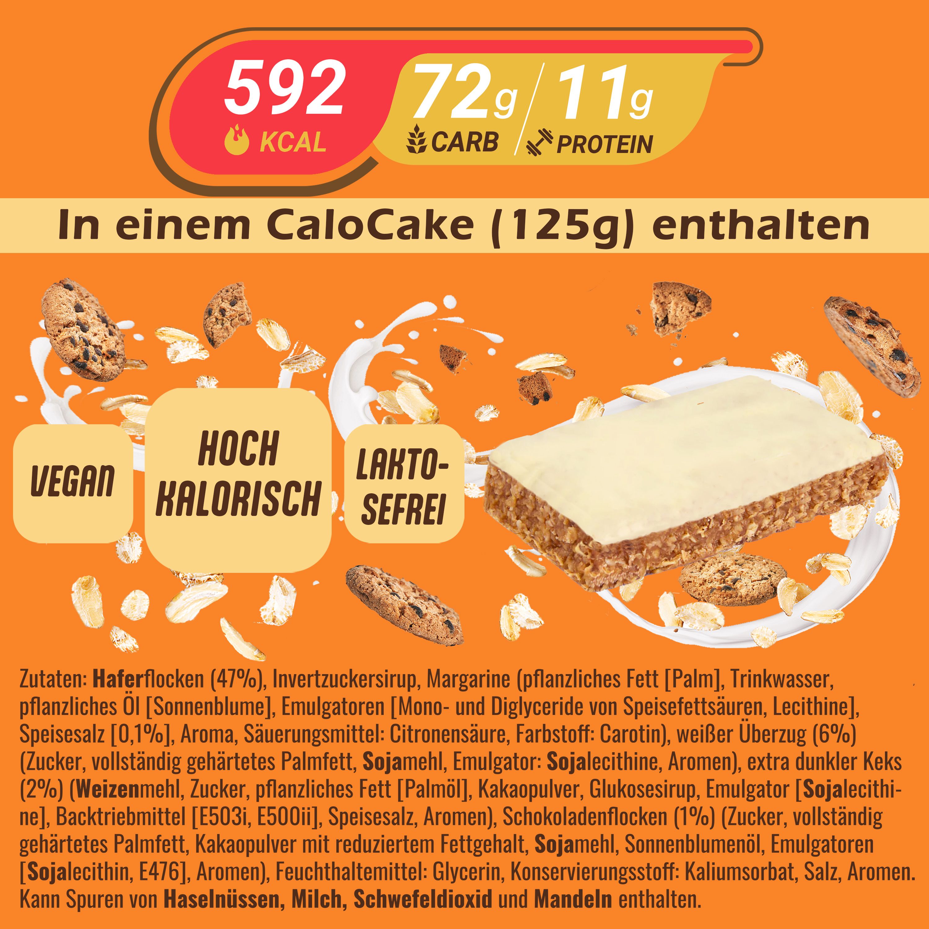 CaloCake CaloVital | Ausdauer- & Energieriegel als hochkalorische Nahrung für Gewichtszunahme