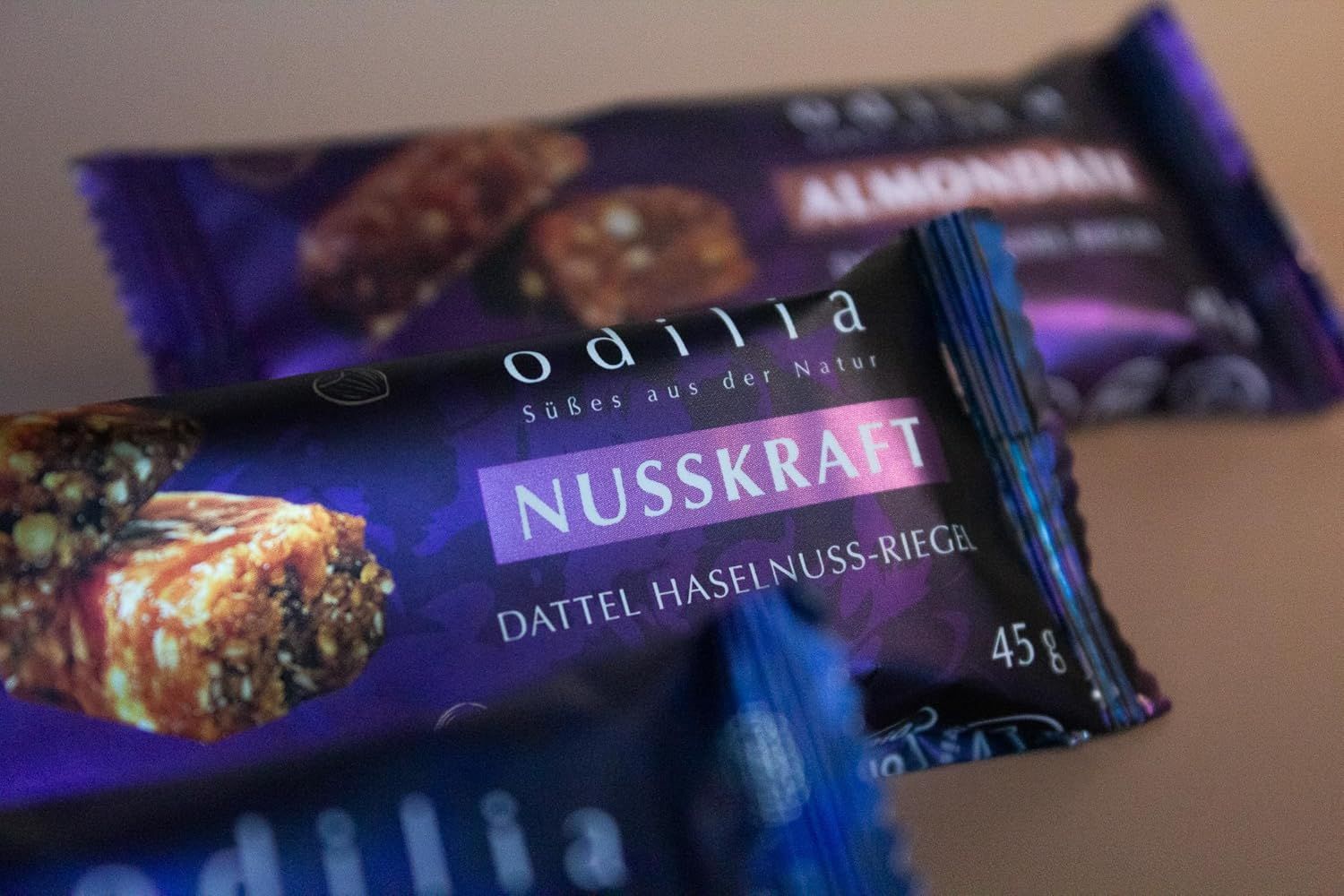 odilia Nusskraft Bio Dattel-Haselnuss-Riegel