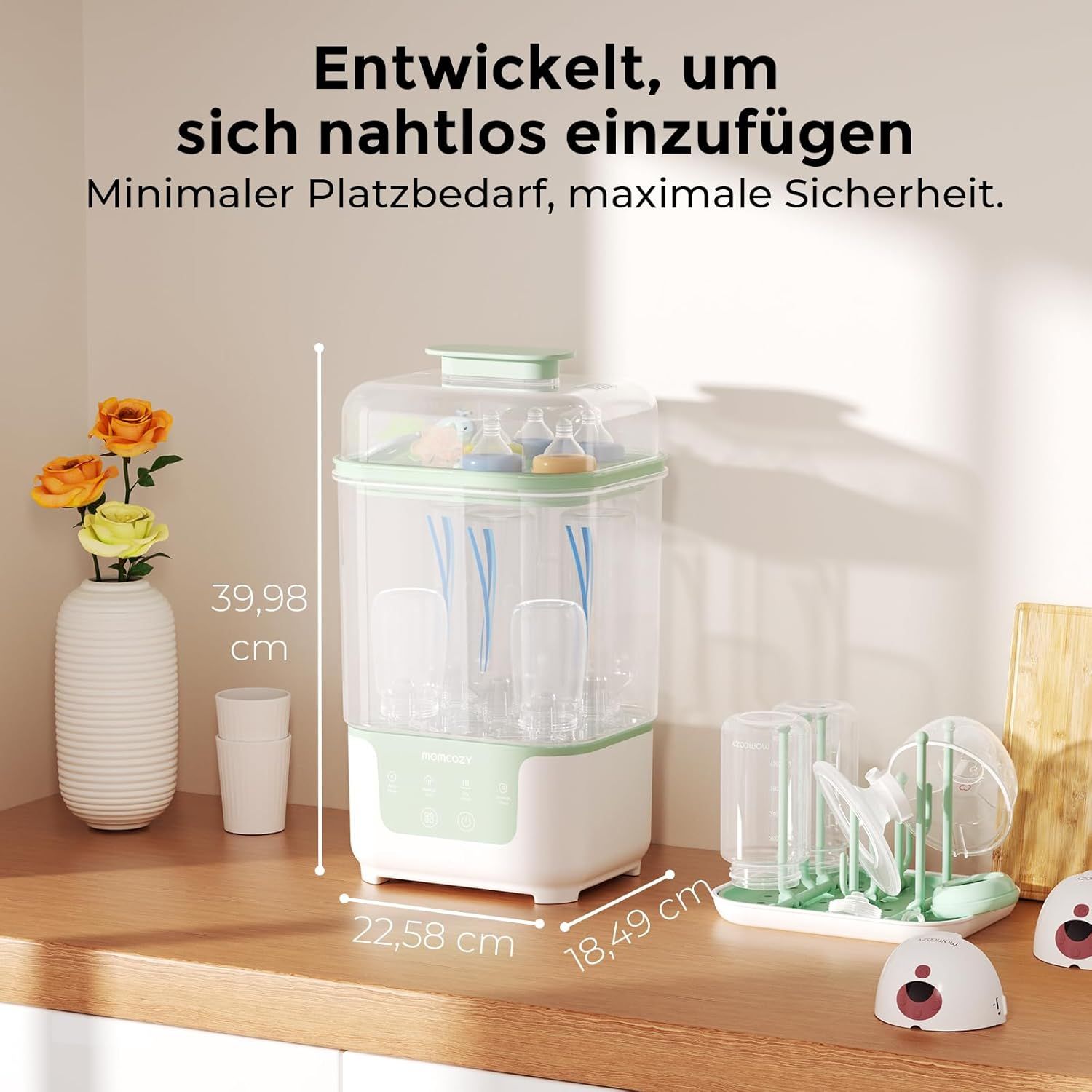 Momcozy Elektrischer Dampfsterilisator & Trockner