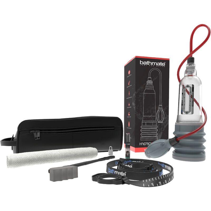 Set mit Pumpe, Zubehör und schwarzer Tasche. Enthält Pumpe, Schlauch, Messwerkzeug, Reinigungsbürste, Verschluss und mehr.