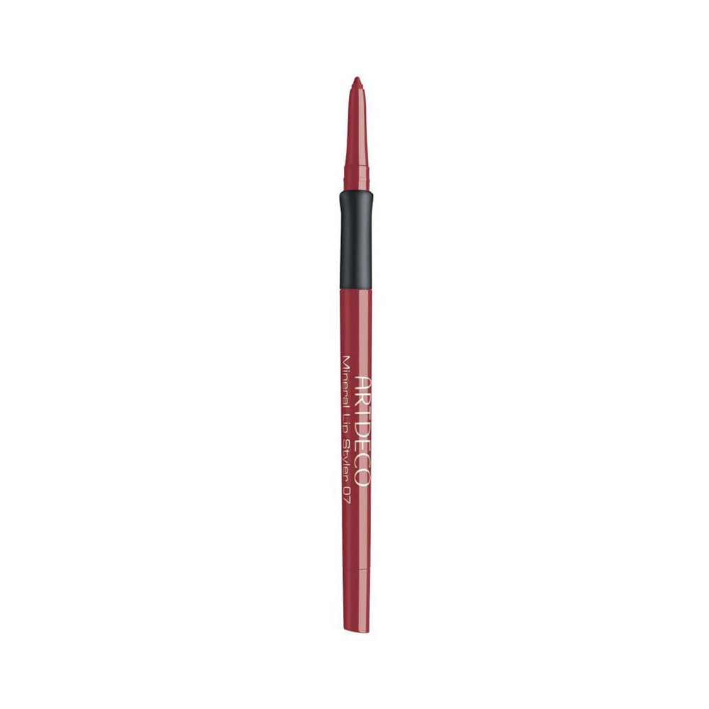 Artdeco Mineral Lip Styler 07, rot. Schwarzer Mittelteil. Aufschrift: Mineral Lip Styler 07.