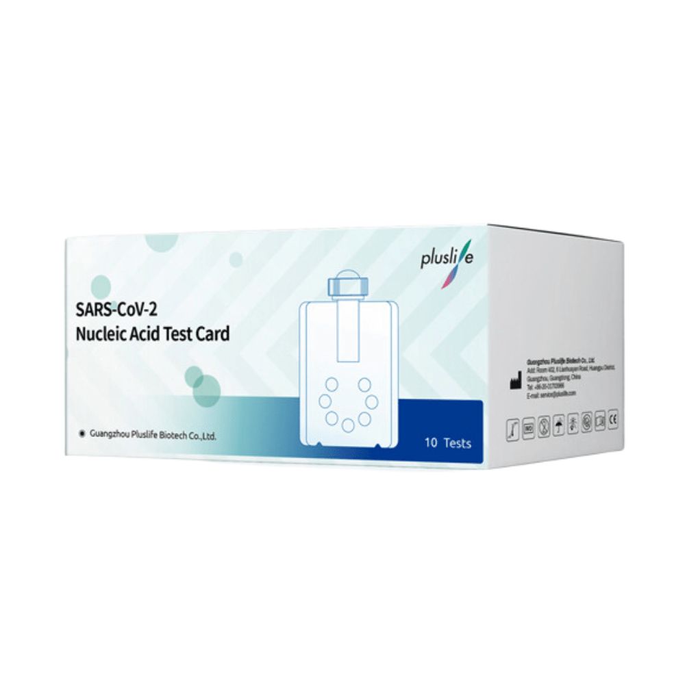 Pluslife SARS-CoV-2 Nukleinsäure-Testkarte, 10 Tests.