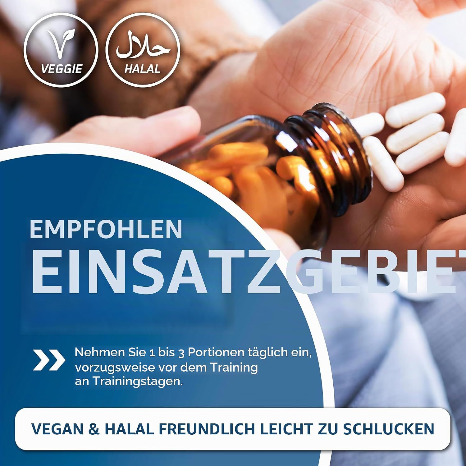 Dose L-Citrullin 1500, 120 Kapseln. Vegan & Vegetarisch.