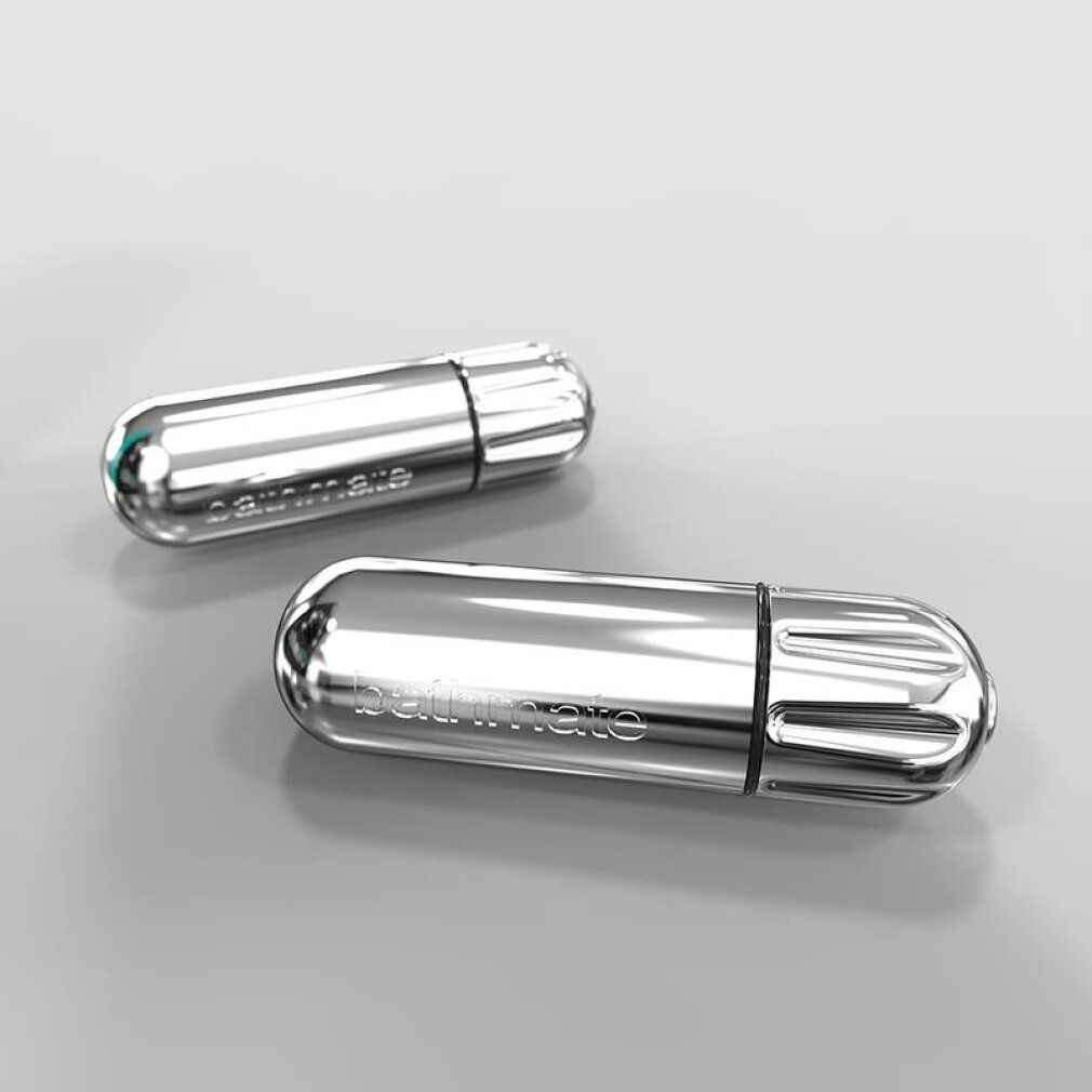 Zwei silberfarbene, längliche Geräte. Aufschrift "bathmate".