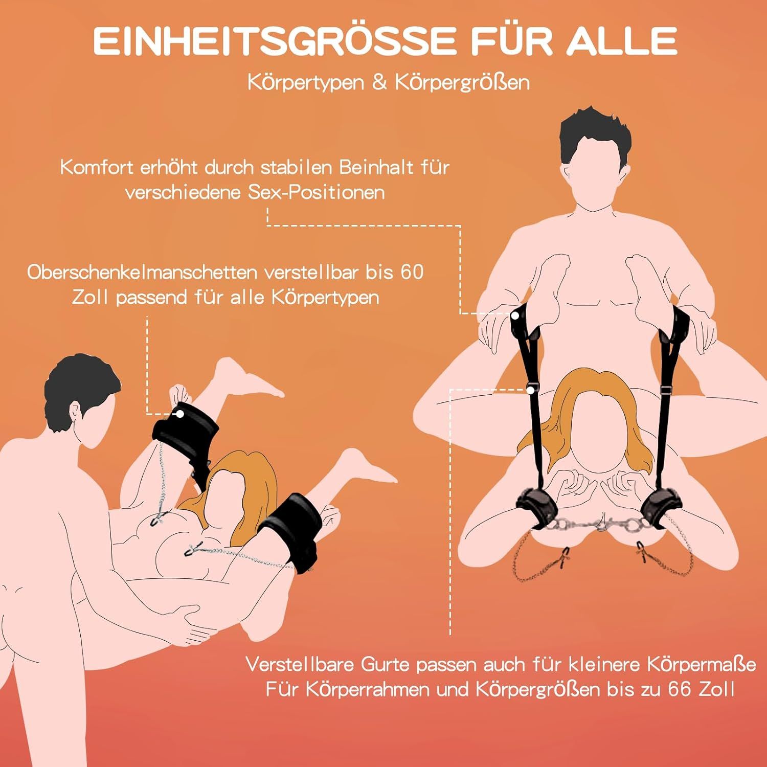 YICOCO BDSM Bondage Set Sexspielzeug für die Paare