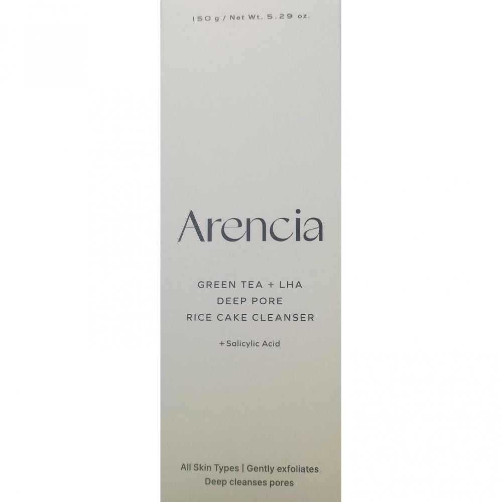 ARENCIA Green Tea + LHA Deep Pore Rice Cake Cleanser