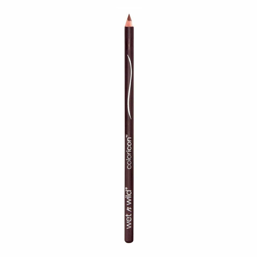 Brauner Lipliner-Stift. Aufschrift: Wet n Wild und Color Icon. Weißer geschwungener Streifen.