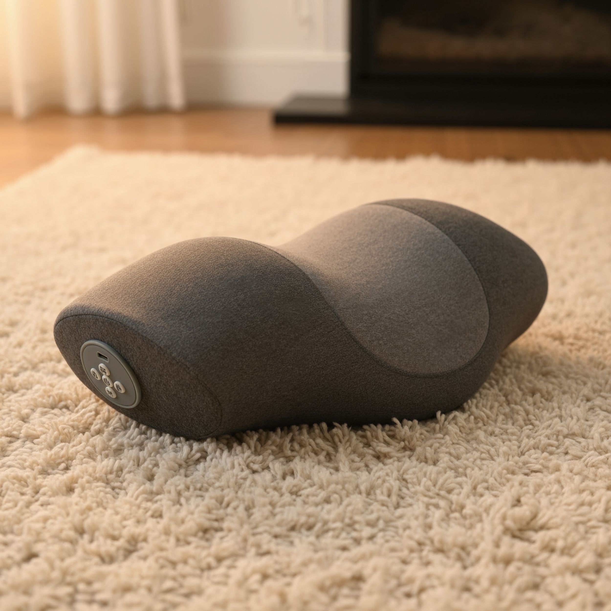 Zervikalkissen mit Wärme & Vibration – Memory-Schaum, Nacken- & Halswirbelsäulenmassage, Entspannung