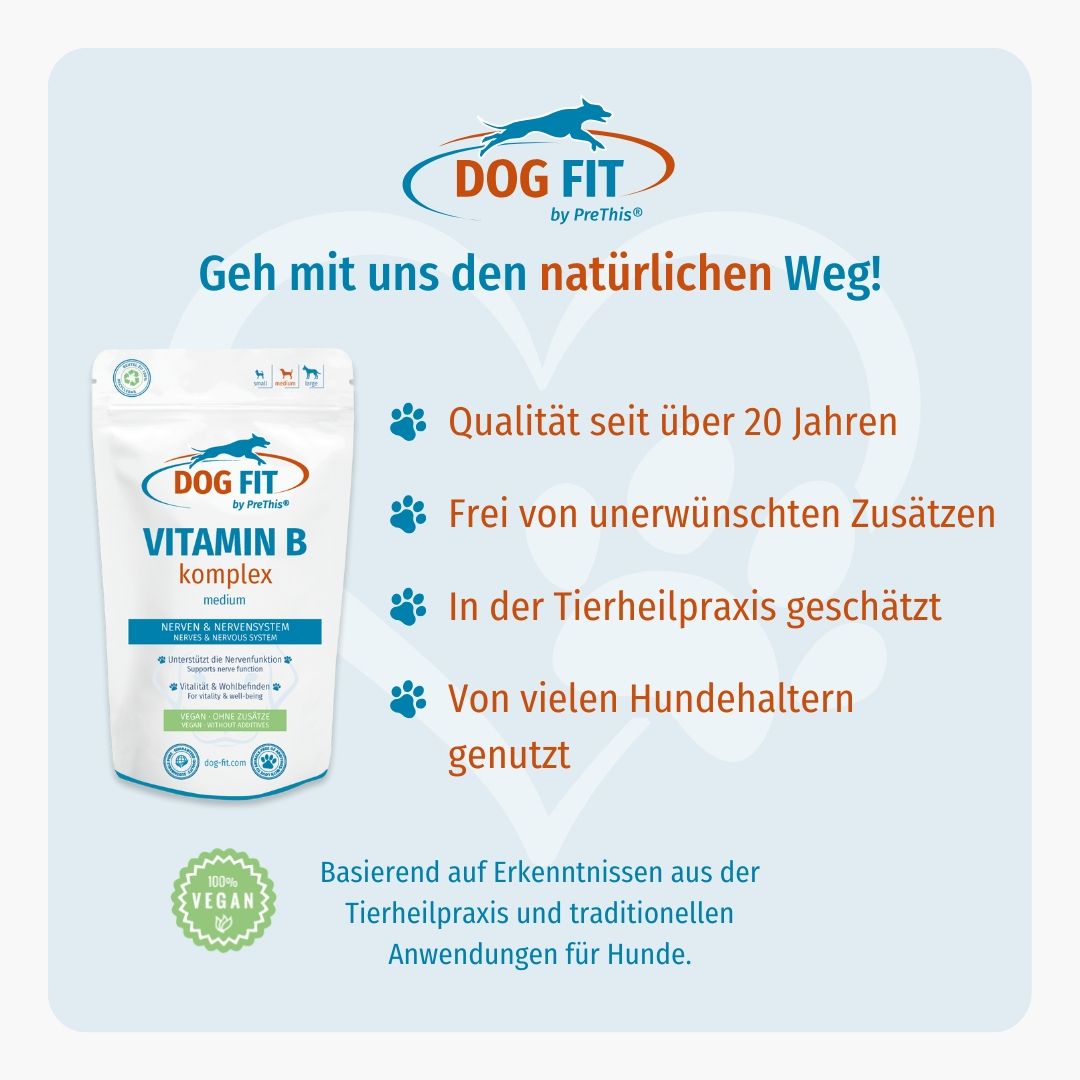 DOG FIT by PreThis® VITAMIN B Komplex » Veganer B-Komplex (medium)
