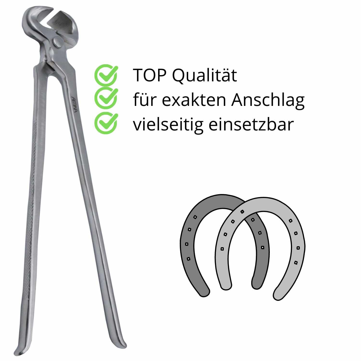 AMKA Hufbeschlagszange mit Nietansatz