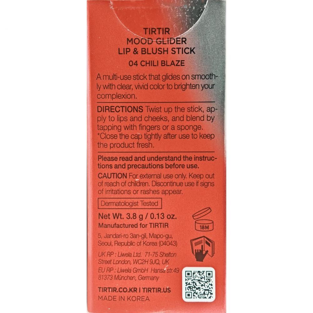 TIRTIR Mood Glider Lippen- und Wangenstift – cremiger Lippen- & Wangenstift