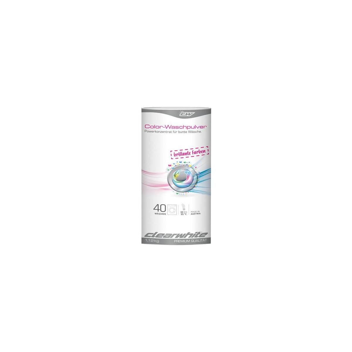 Clearwhite Colorwaschpulver Runddose 40WL