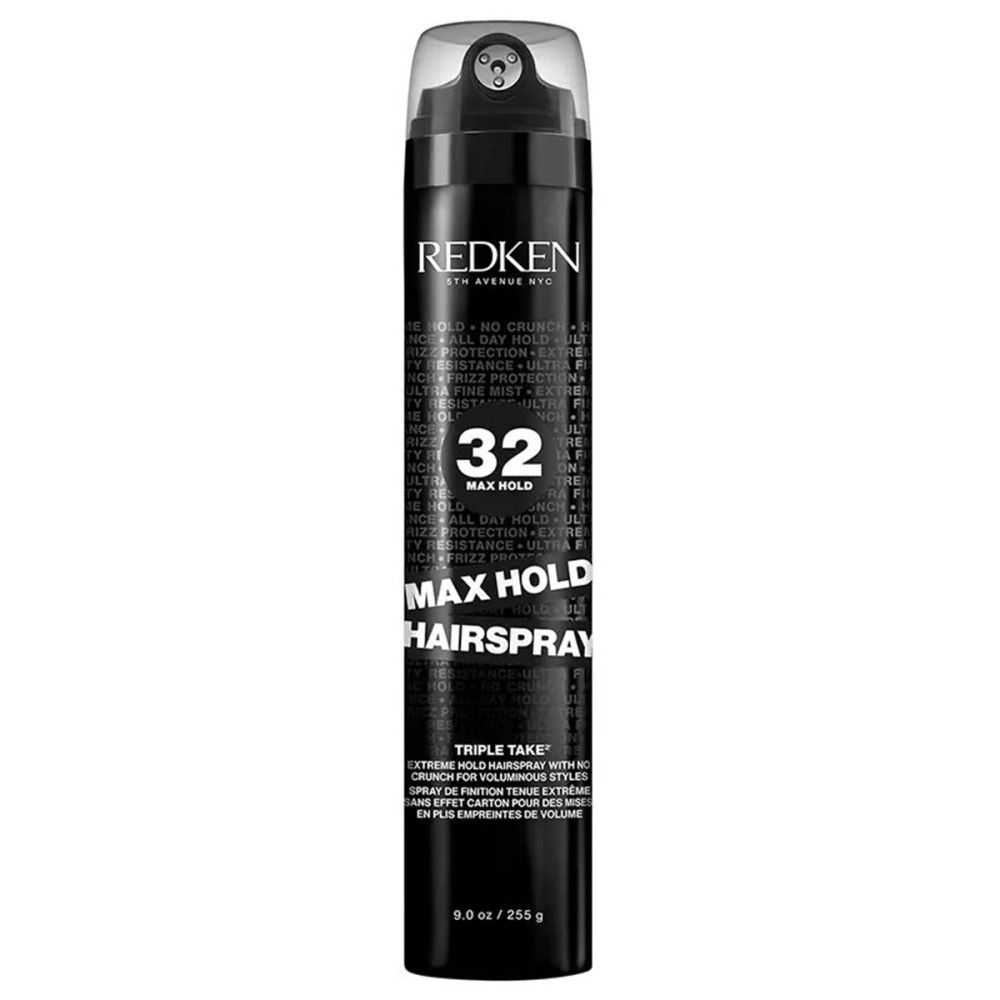 Redken Max Hold Haarspray, 32, schwarze Dose mit weißer Schrift, 255g.
