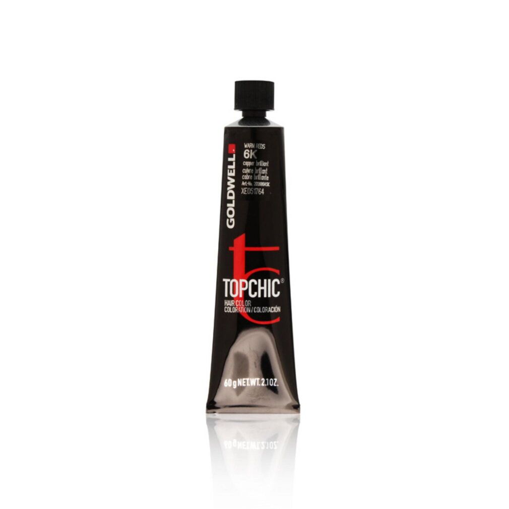 Goldwell Topchic 6K Haarfarbe in schwarzer Tube, 60g.