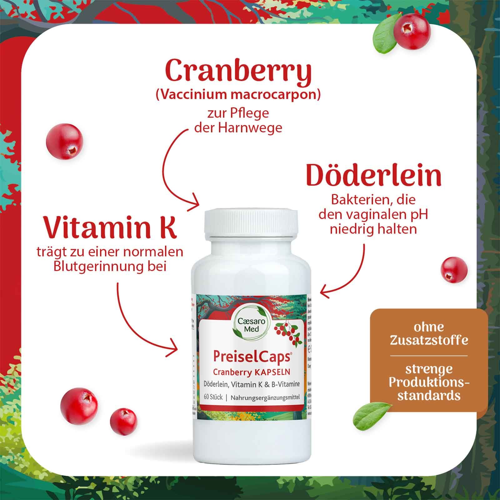 Caesaro Med PreiselCaps Cranberry Döderlein