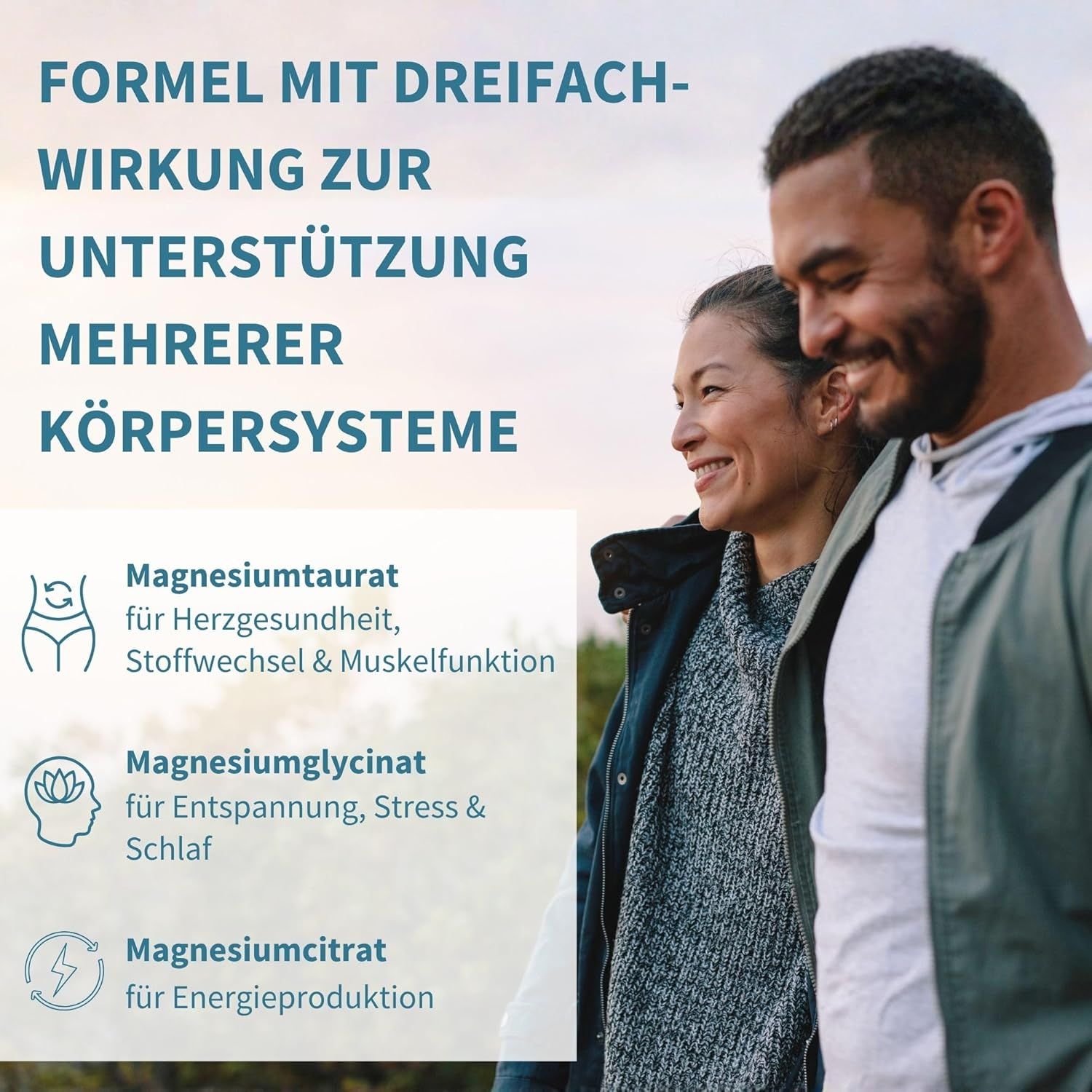 Igennus Magnesium Komplex - Triple-Formel aus Bisglycinat, Taurat & Citrat für hohe Aufnahme