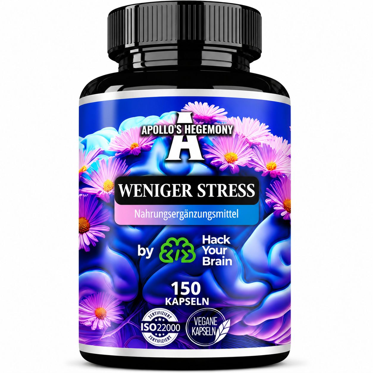 Flasche Apollo's Hegemony Weniger Stress mit Anwendungshinweisen.