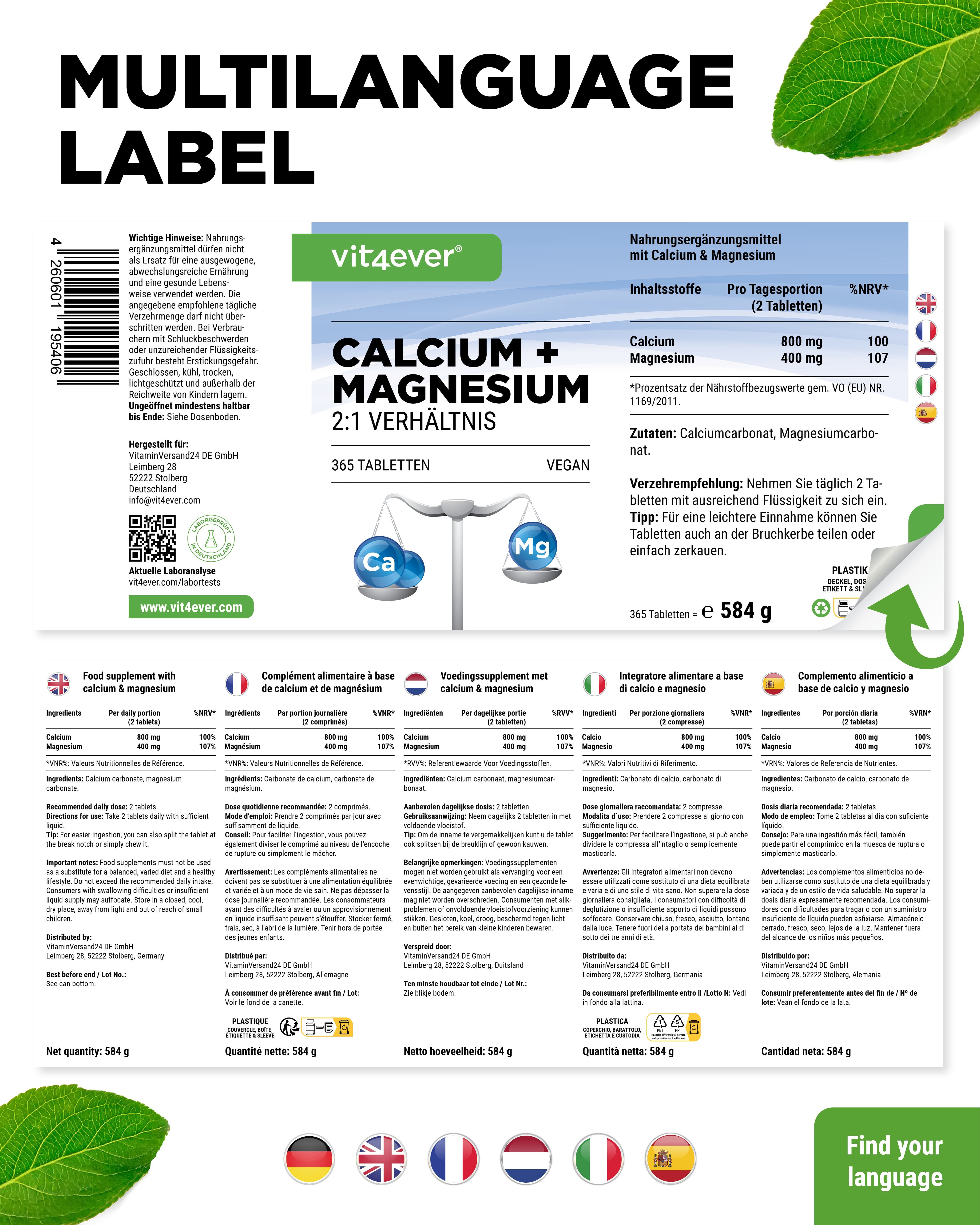 vit4ever Calcium + Magnesium