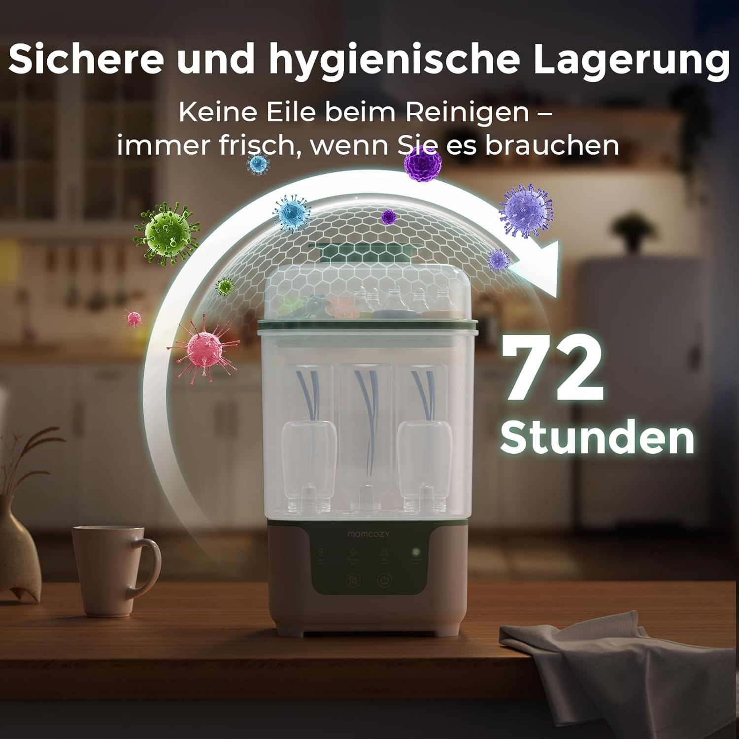 Momcozy Elektrischer Dampfsterilisator & Trockner