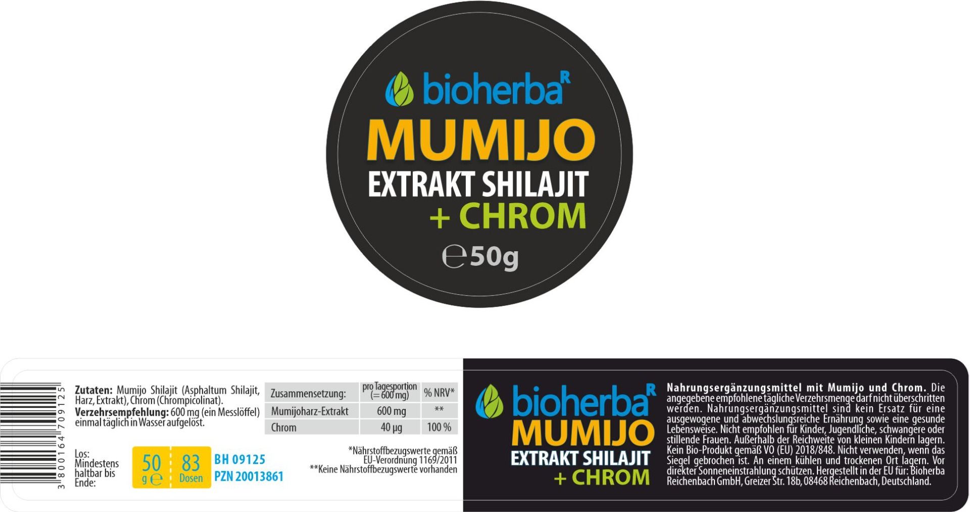 Bioherba Mumijo Extrakt Shilajit
