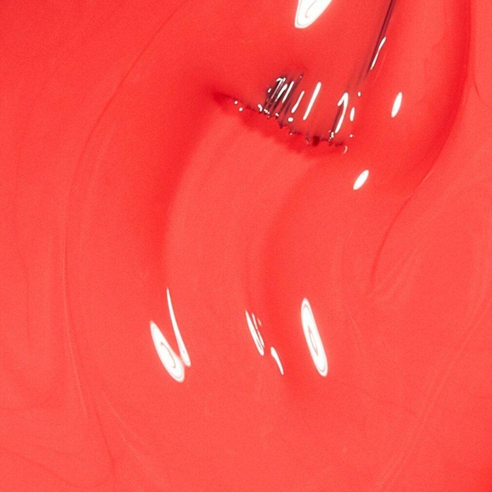 Nagellack, Smalto per unghie, rot. Pinsel mit Lack. Sichtbar: Farbe, Textur, Glanz. #Livelovecarnaval