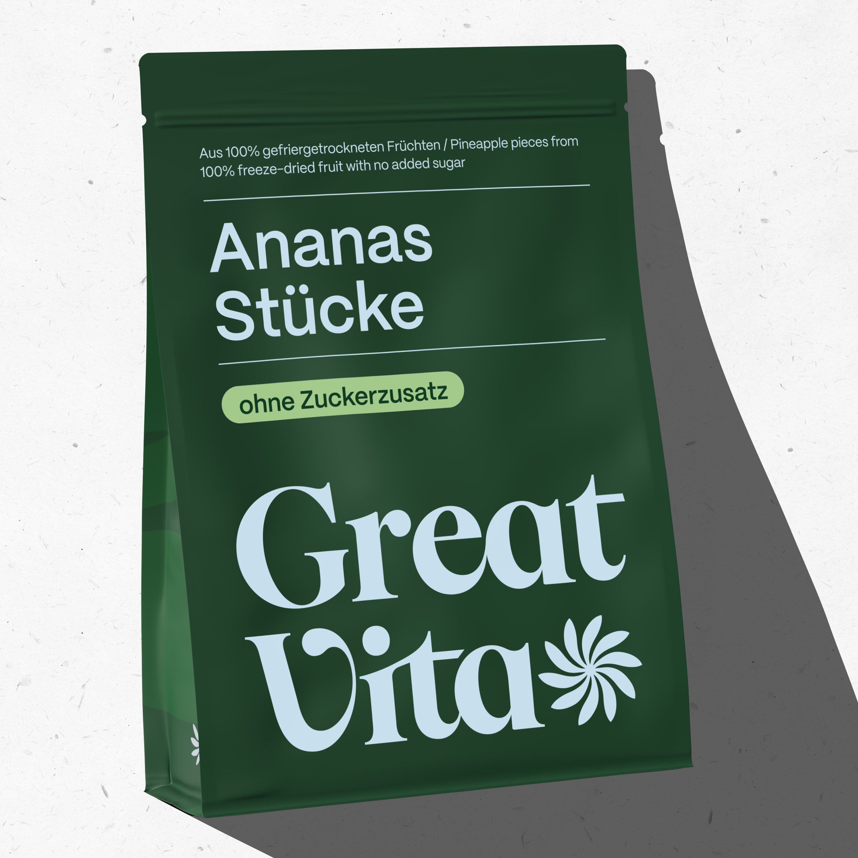 GreatVita gefriergetrocknete Ananasstücke