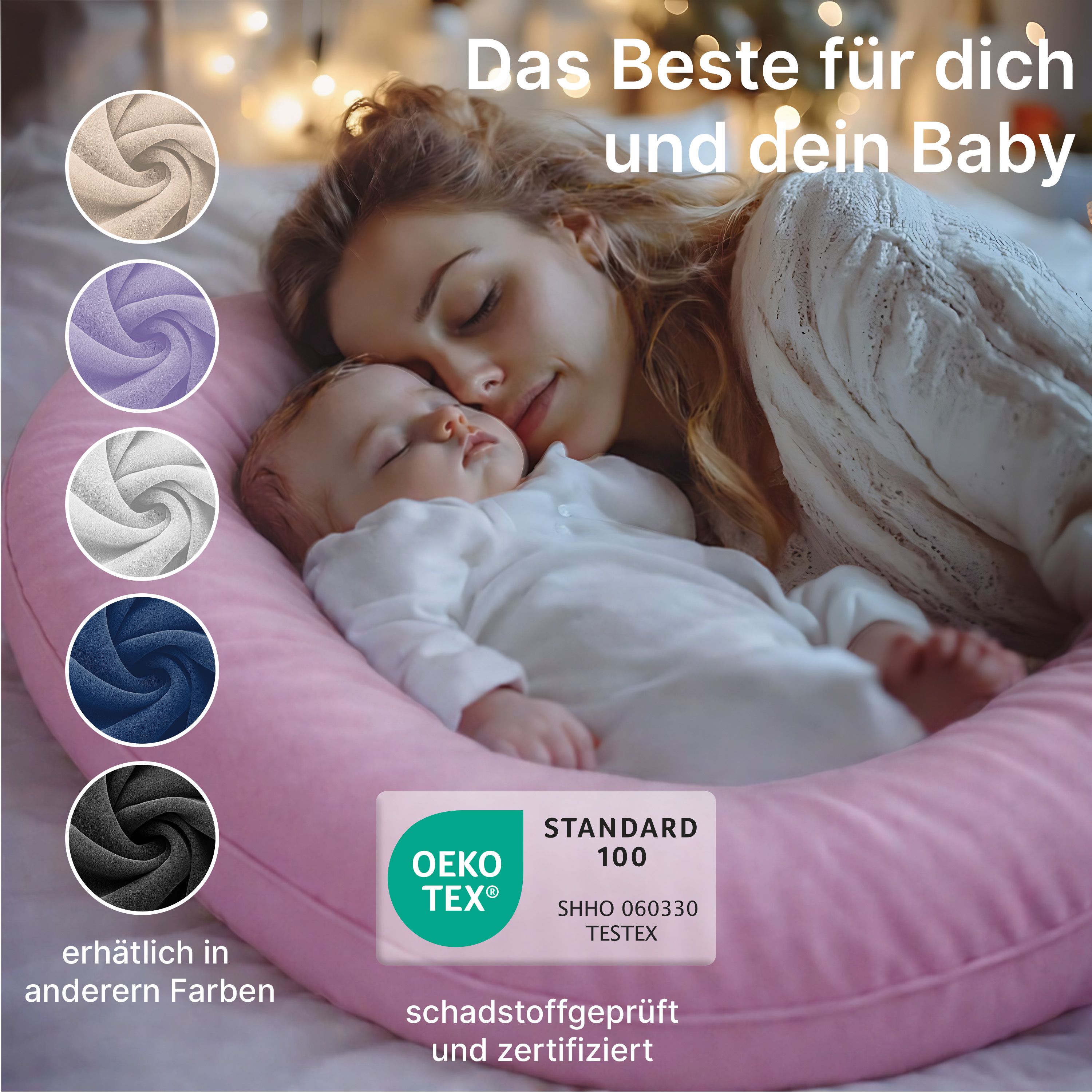 Multifunktions-Körperkissen mit Schlafmaske