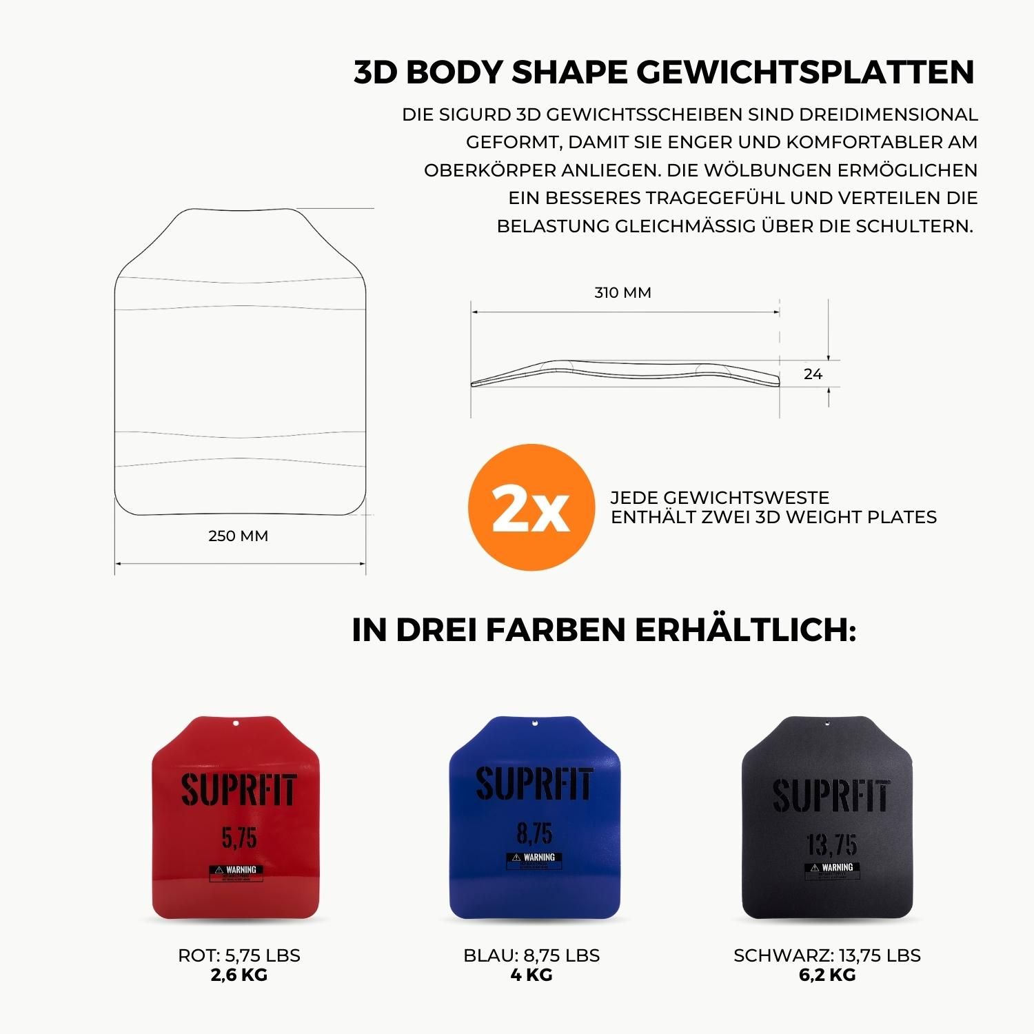 SUPRFIT Sigurd 3D Gewichtsweste - Multicam Tropic