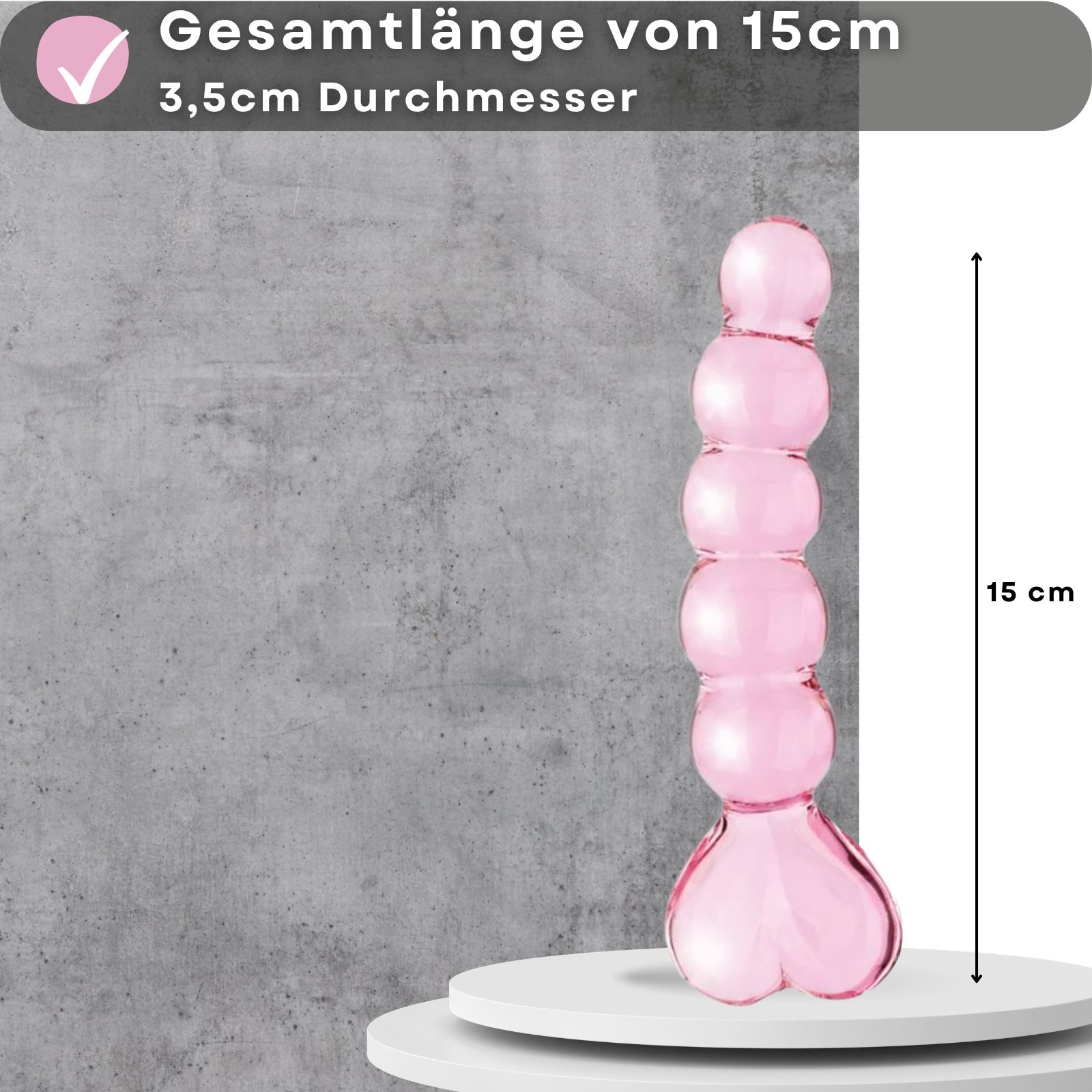 Lovelyness - Dildo aus Glas - Heart