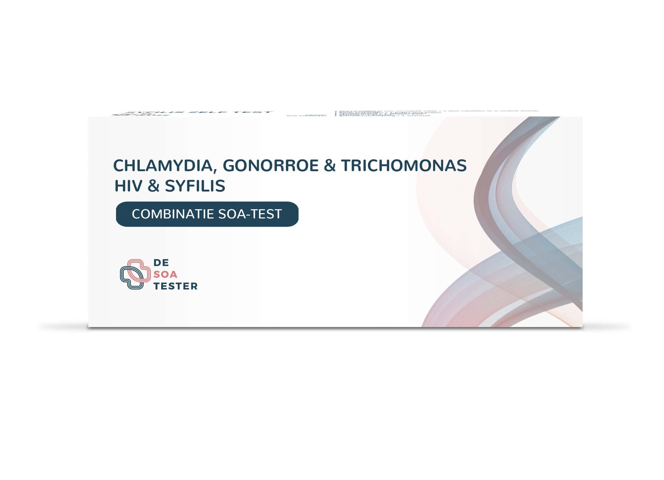 Kombinationstestkit für Chlamydien, Gonorrhoe, Trichomonaden, HIV & Syphilis.