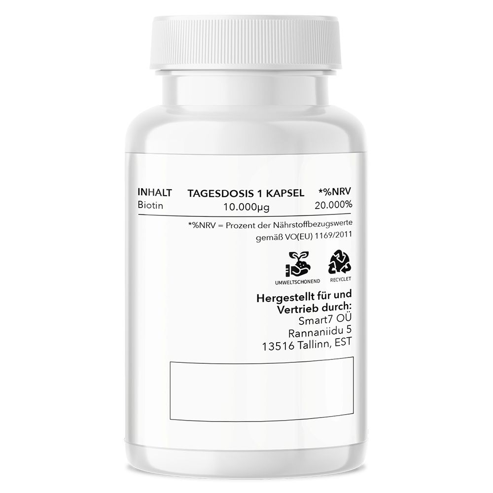 Saint Nutrition® | Biotin Kapseln | für Haare, Haut & Nägel