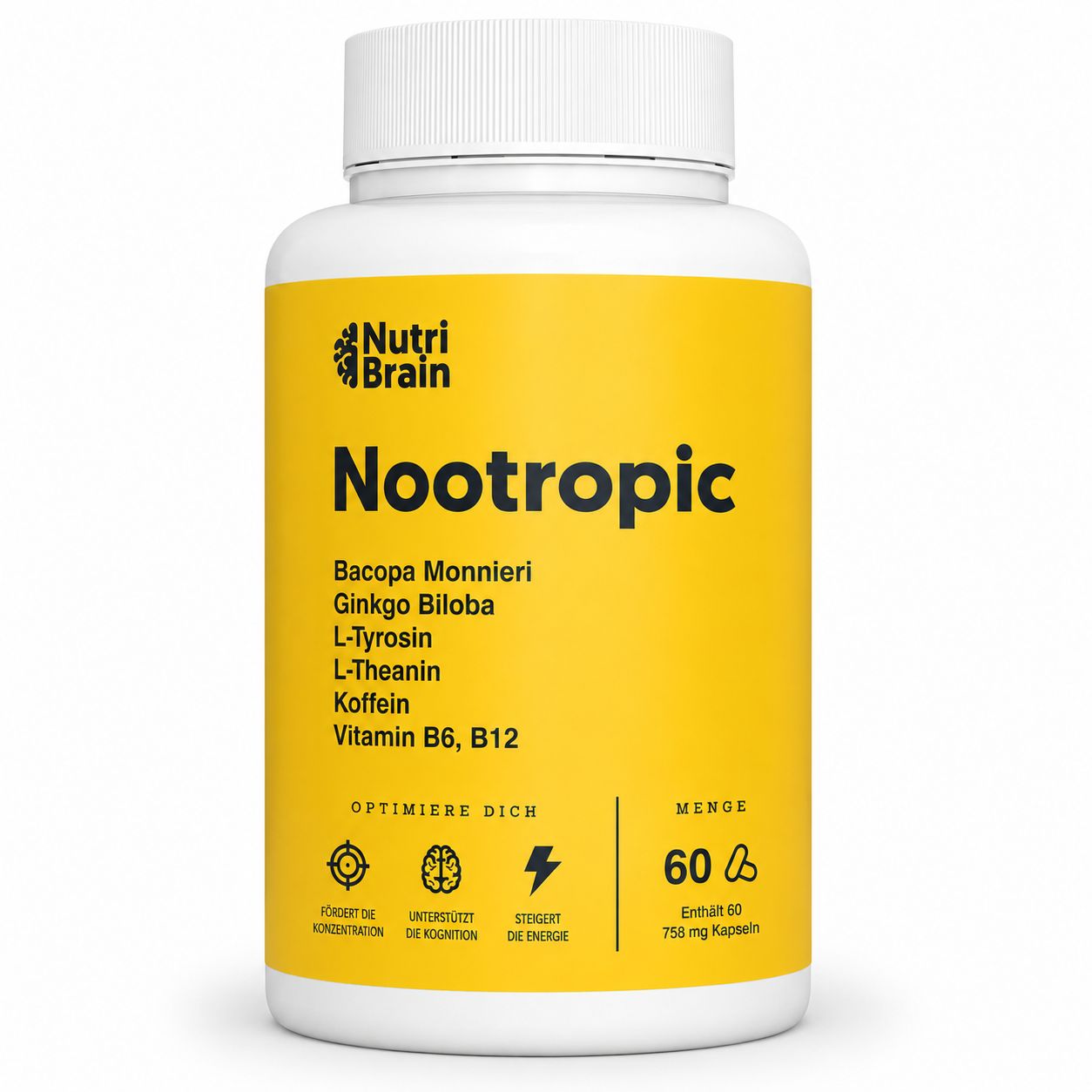 NUTRIBRAIN  Nootropic Brain Booster  Kapsel