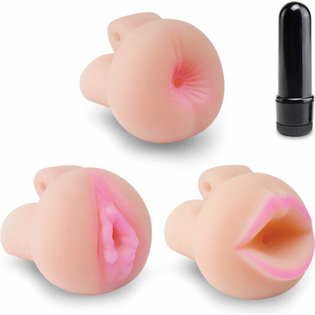 Penispumpe „Travel Trio Pump Set“ mit Vibrobullet