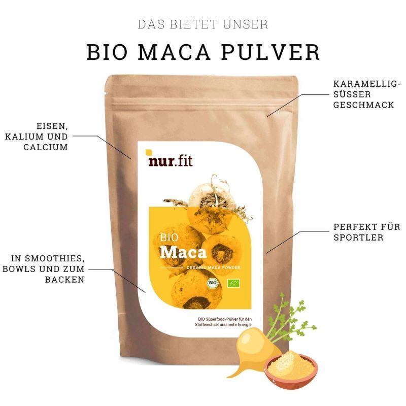 nur.fit BIO Maca Pulver