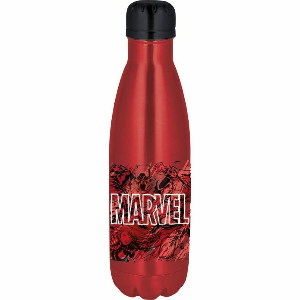Marvel Comic Illustration Metallflasche (rot)