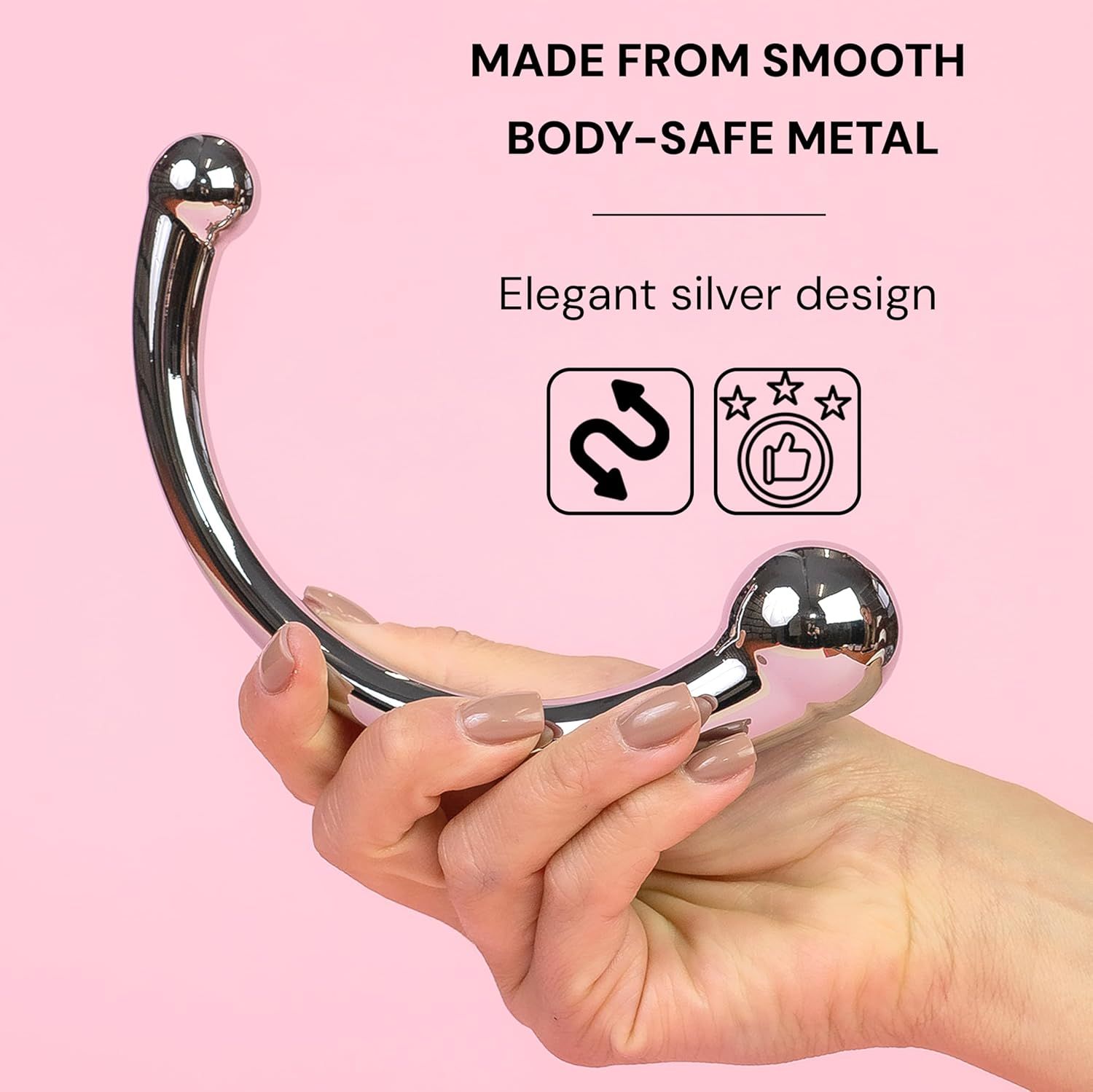 FOPS Doppeldildo Analplug metall 16cm. Prostata dildo
