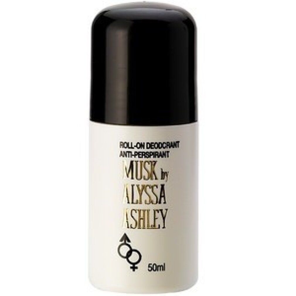 Alyssa Ashley Musk Roll-On Deodorant Anti-Transpirant, 50ml.