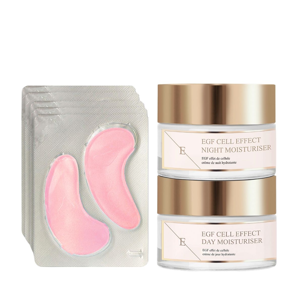 ErthSkin London EGF Cell Effect Day Moisture + EGF Cell Effect Night Moisture + Augenpads