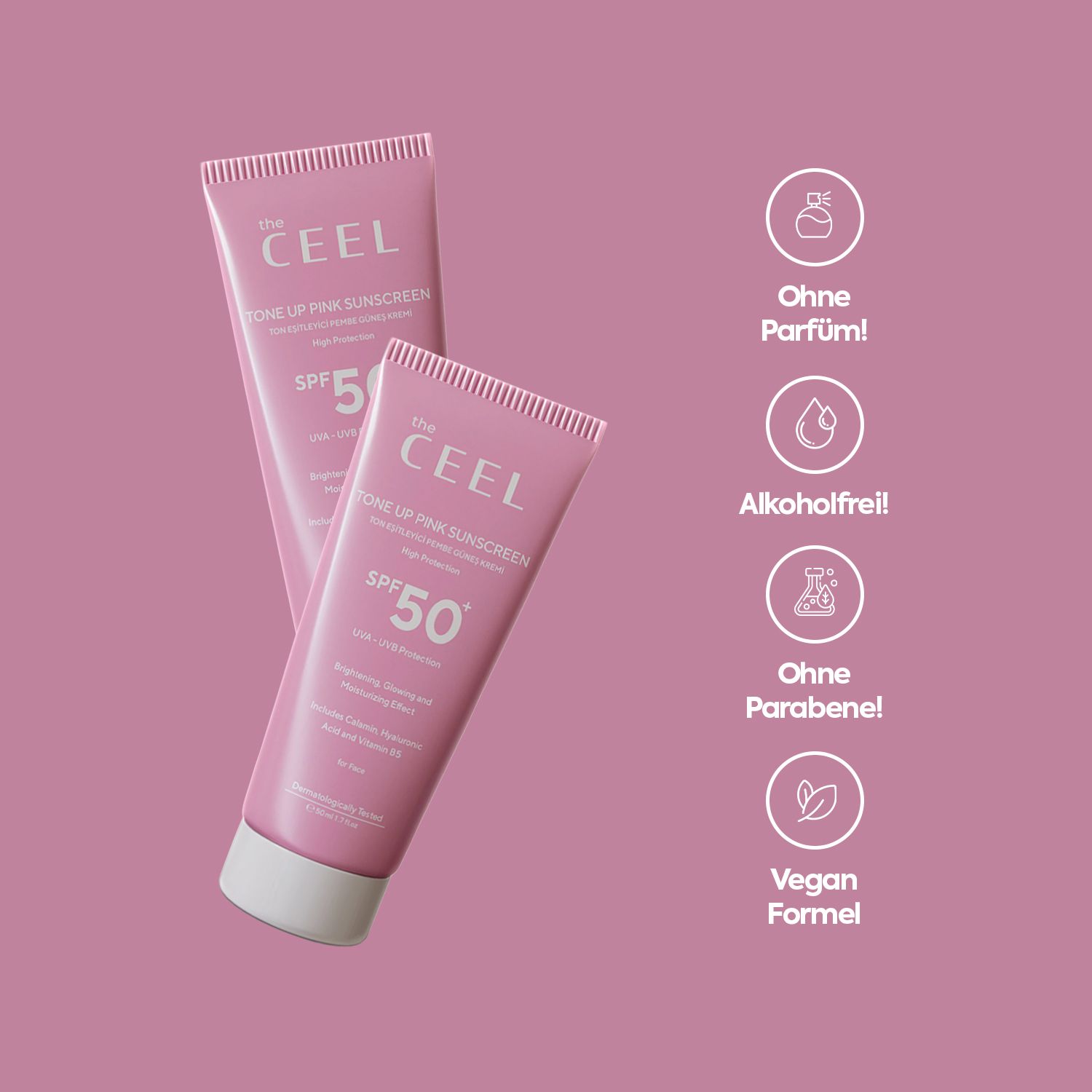 THE CEEL Ausgleichender Sonnencreme SPF 50+