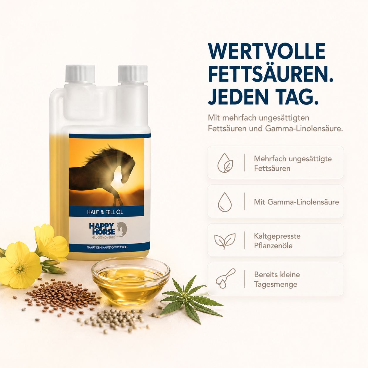 Happy Horse Sensitive Futteröl Skin