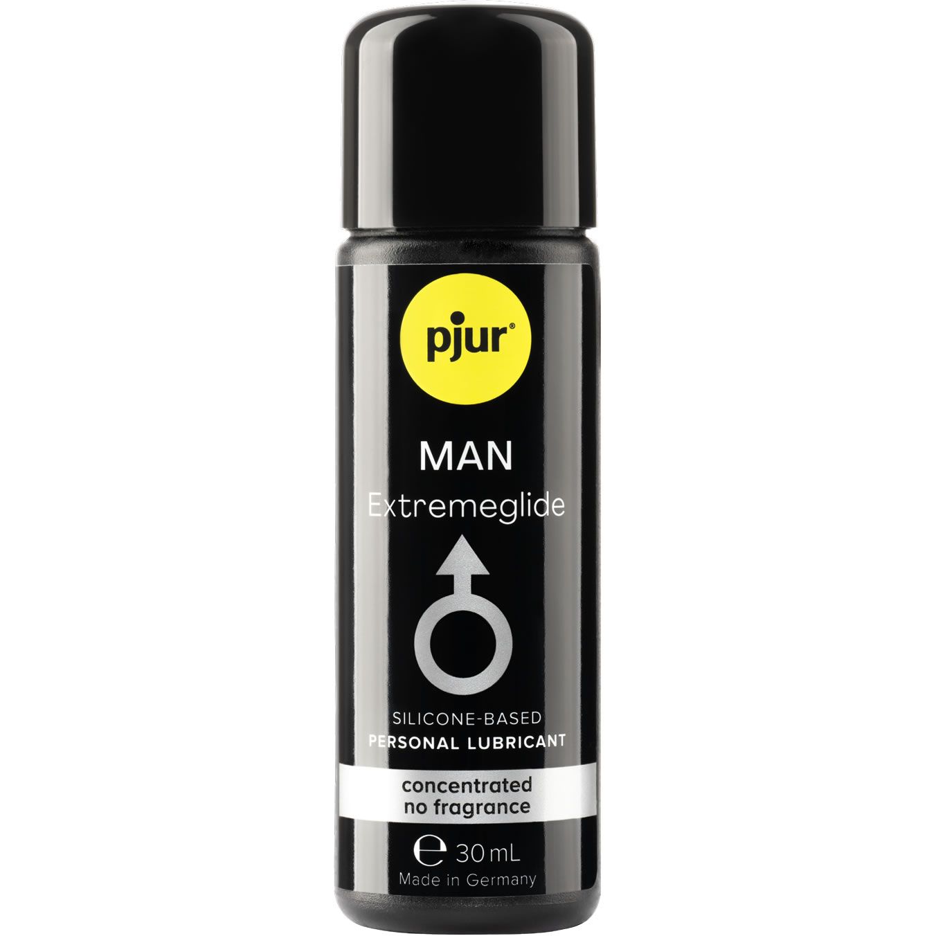 Pjur Man Extremeglide Gleitgel, 30ml Flasche, silikonbasiert, ohne Duft.