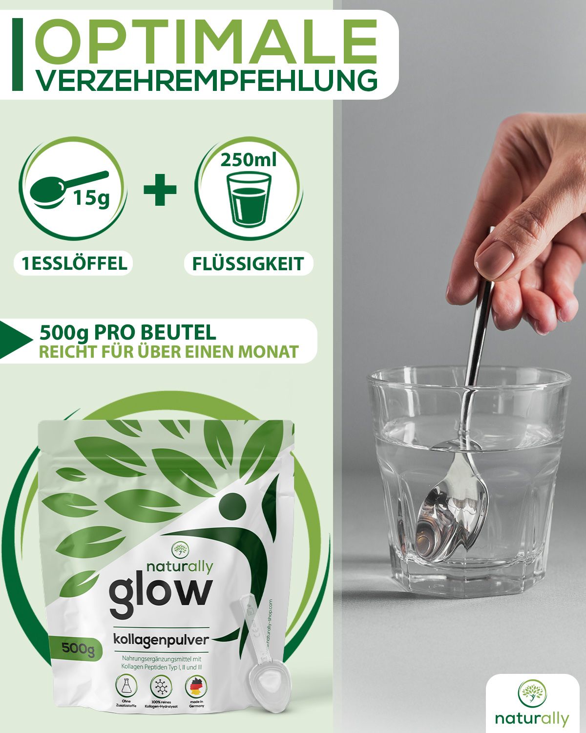 naturally glow Kollagen Pulver