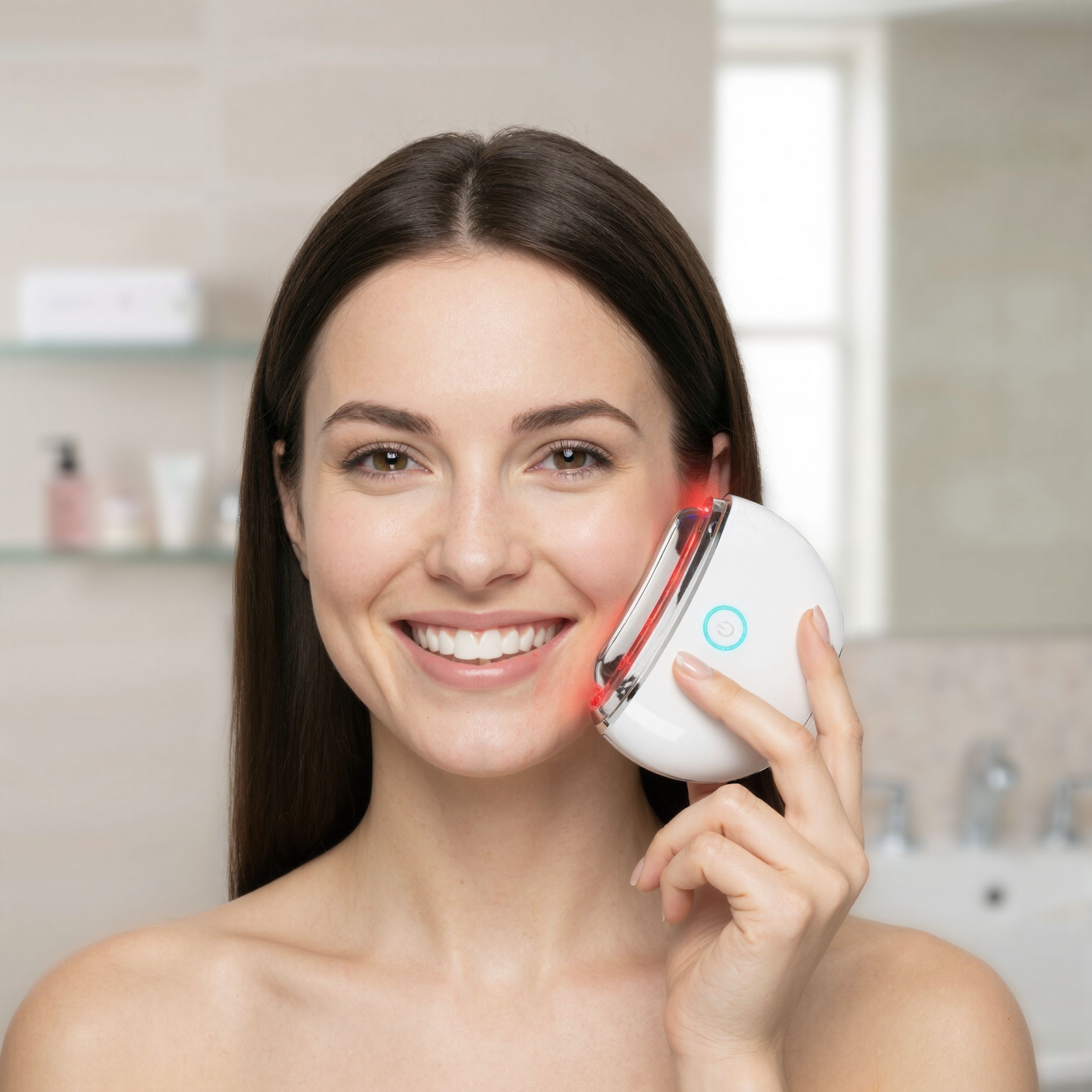 Elektrisches Gua-Sha-Massagegerät für Gesicht & Körper – Vibrationen, Wärme & Rotes Licht